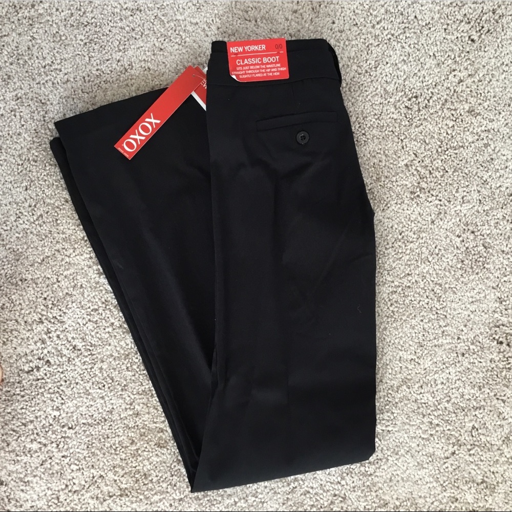 NWT Black Boot Cut Dress Pants